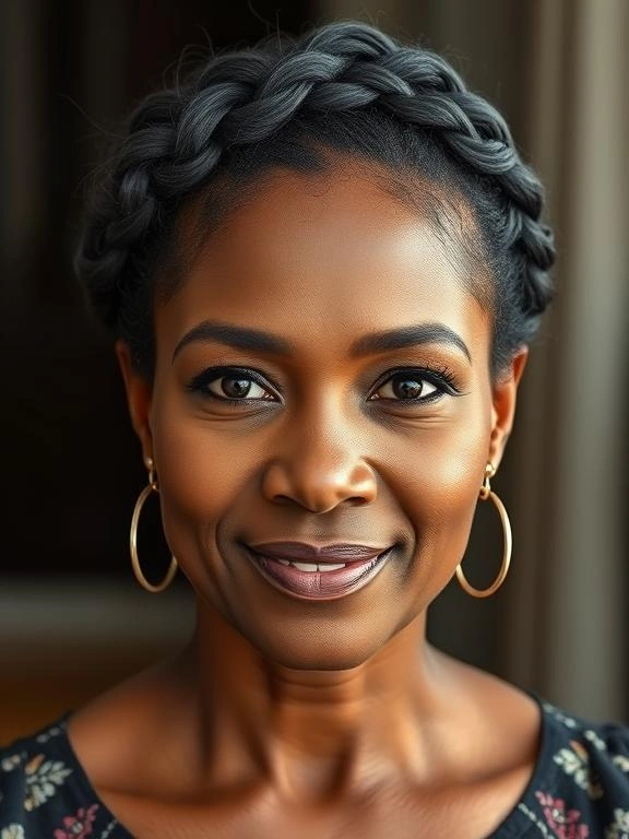 Braids for Black Women Over 50: 26 Gorgeous and Ageless Hairstyles to Try 22 Crown Braid