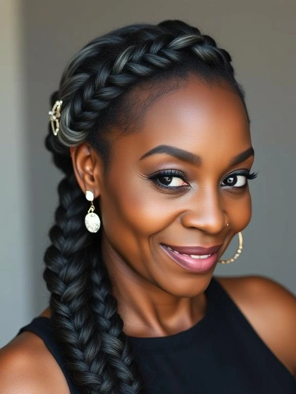Braids for Black Women Over 50: 26 Gorgeous and Ageless Hairstyles to Try 23 Fishtail Braids