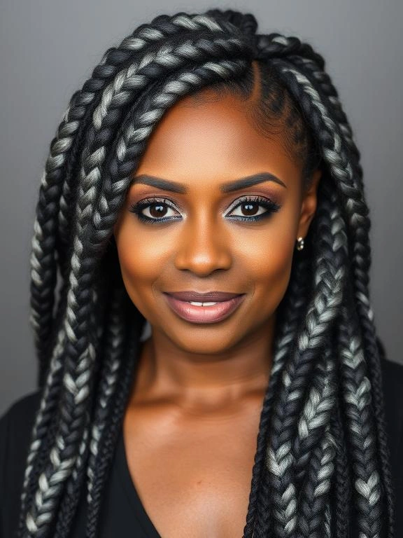 Braids for Black Women Over 50: 26 Gorgeous and Ageless Hairstyles to Try 4 Goddess Braids