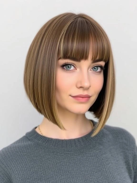 30 Gorgeous Bob Hairstyles for Fine Hair: Modern and Flattering Ideas for More Fullness 19 Straight Bob with Blunt Ends