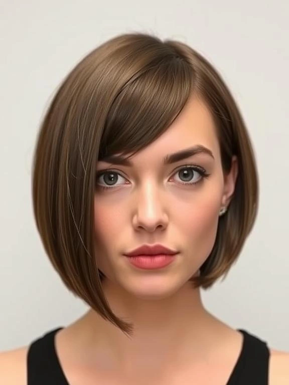 36 Flattering Lob Hairstyles for Fine Hair to Add Style and Volume 19 sleek Lob with Tucked Ends