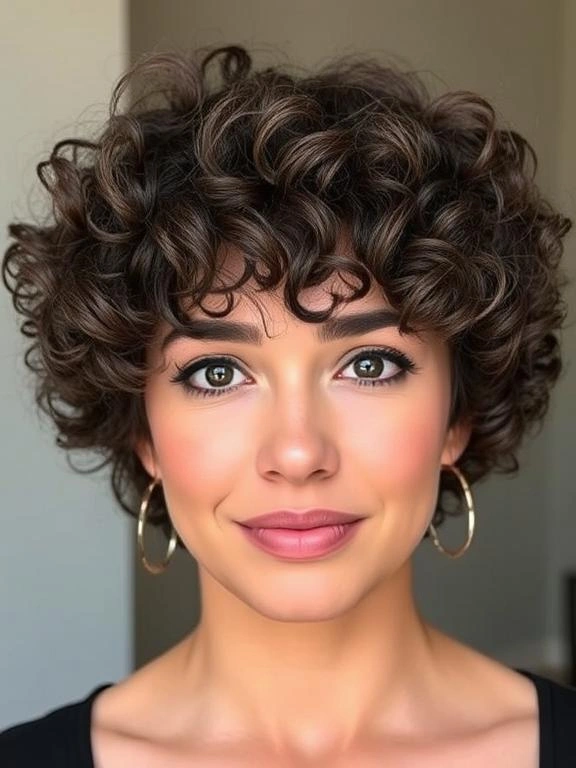 36 Flattering Lob Hairstyles for Fine Hair to Add Style and Volume 21 Curly Lob with Defined Curls