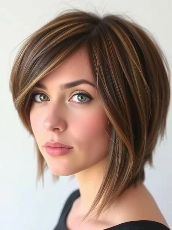 36 Flattering Lob Hairstyles for Fine Hair to Add Style and Volume 35 Layered Lob with Side Undercut