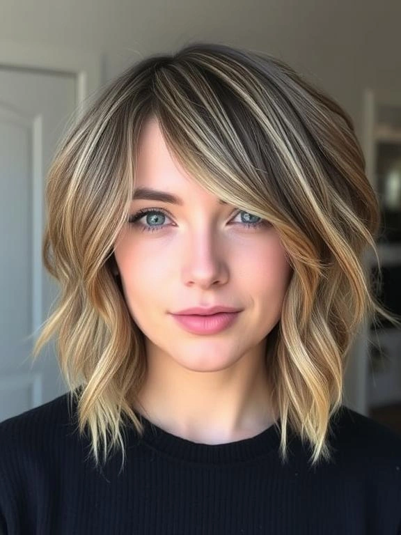 36 Flattering Lob Hairstyles for Fine Hair to Add Style and Volume 5 Textured Lob with Layers