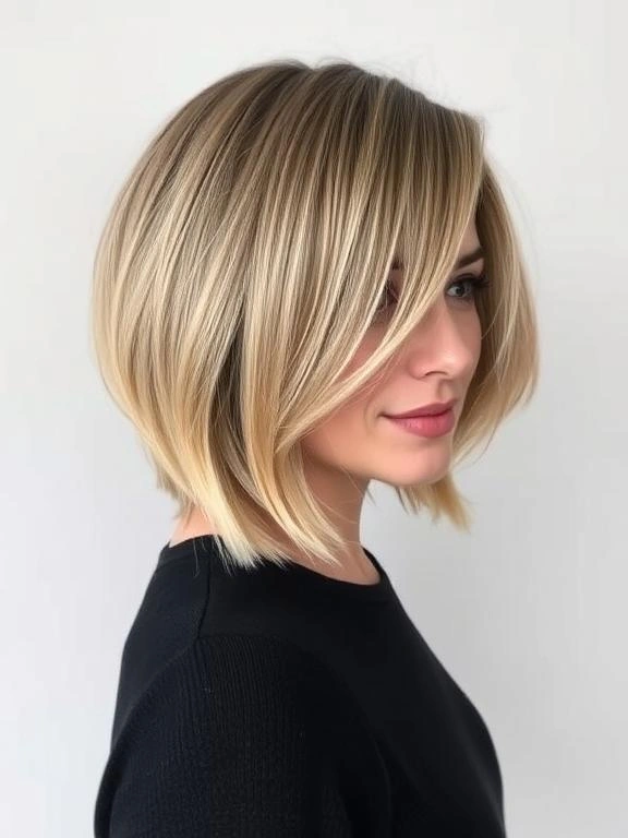 36 Flattering Lob Hairstyles for Fine Hair to Add Style and Volume 10 Lob with a shorter back and longer front.