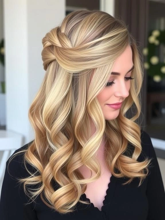 26 Trendy Spring Hairstyles for Women Inspired by TikTok 8 Half-Up, Half-Down Styles