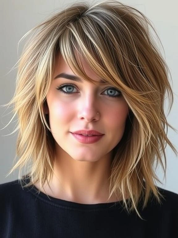 26 Trendy Spring Hairstyles for Women Inspired by TikTok 9 Shaggy Layers