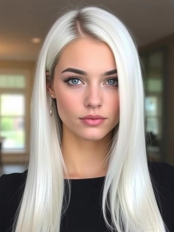 Trendy Spring Hair Colors for College Girls 11 Soft Platinum Blonde