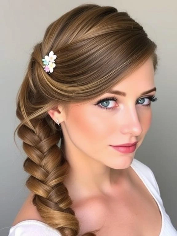 26 Spring Wedding Hairstyles: Gorgeous Looks for Brides & Guests 12 Braided Side Swept Hair
