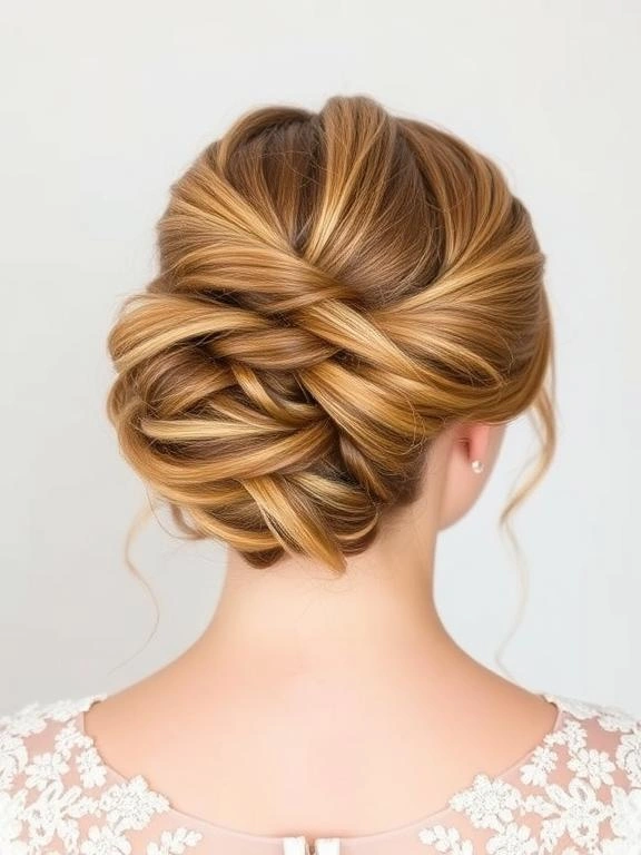 26 Spring Wedding Hairstyles: Gorgeous Looks for Brides & Guests 13 Twisted Updo with Loose Strands