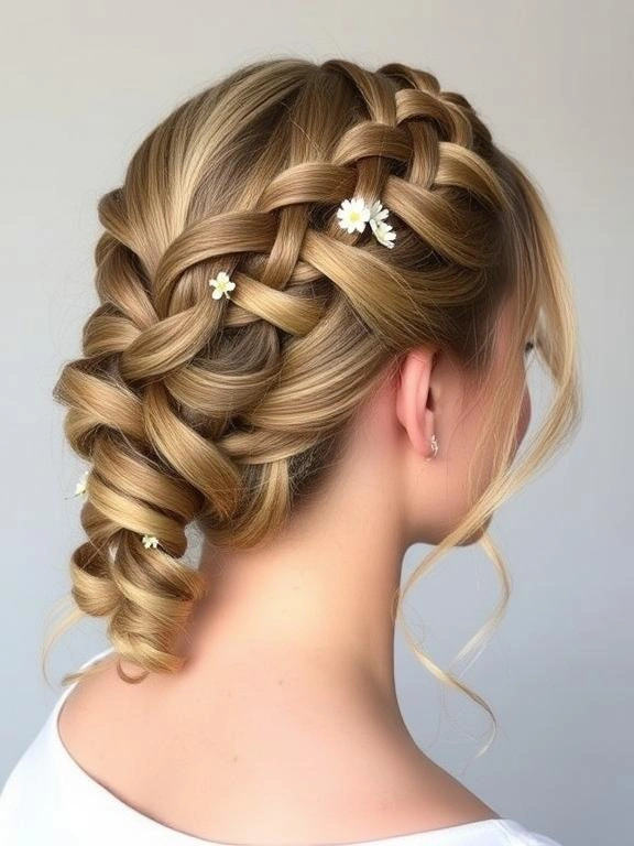 26 Spring Wedding Hairstyles: Gorgeous Looks for Brides & Guests 15 Waterfall Braid with Curls