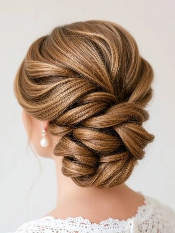 26 Spring Wedding Hairstyles: Gorgeous Looks for Brides & Guests 21 Side Bun with Textured Waves