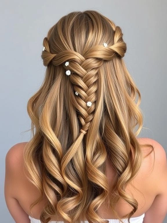 26 Spring Wedding Hairstyles: Gorgeous Looks for Brides & Guests 4 Half-Up, Half-Down with Braids
