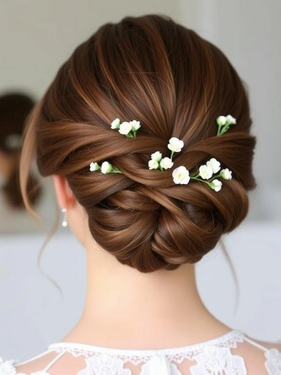 26 Spring Wedding Hairstyles: Gorgeous Looks for Brides & Guests 6 Classic Chignon with a Twist