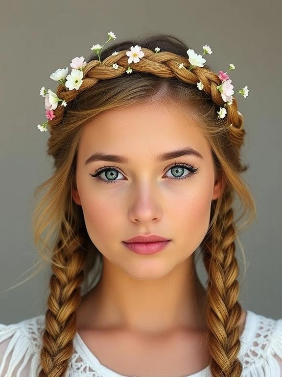 26 Spring Wedding Hairstyles: Gorgeous Looks for Brides & Guests 7 Boho Braided Crown