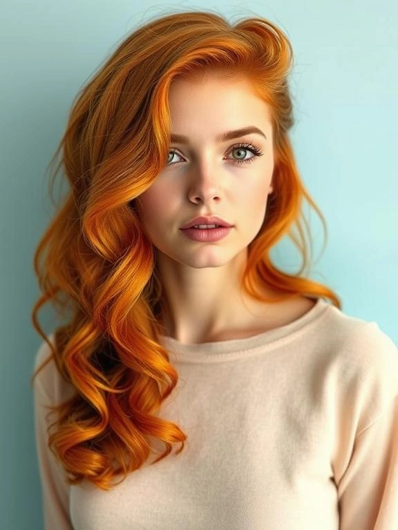 Trendy Spring Hair Colors for College Girls 7 Copper Glow