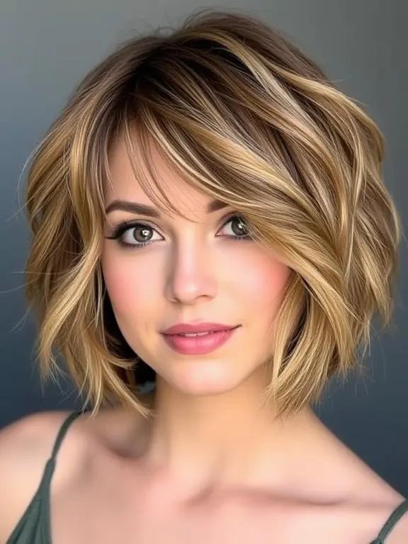 20 Stunning Hairstyles for Thin Fine Hair: Ideas to Boost Volume and Texture 3 Textured bob with choppy layers.