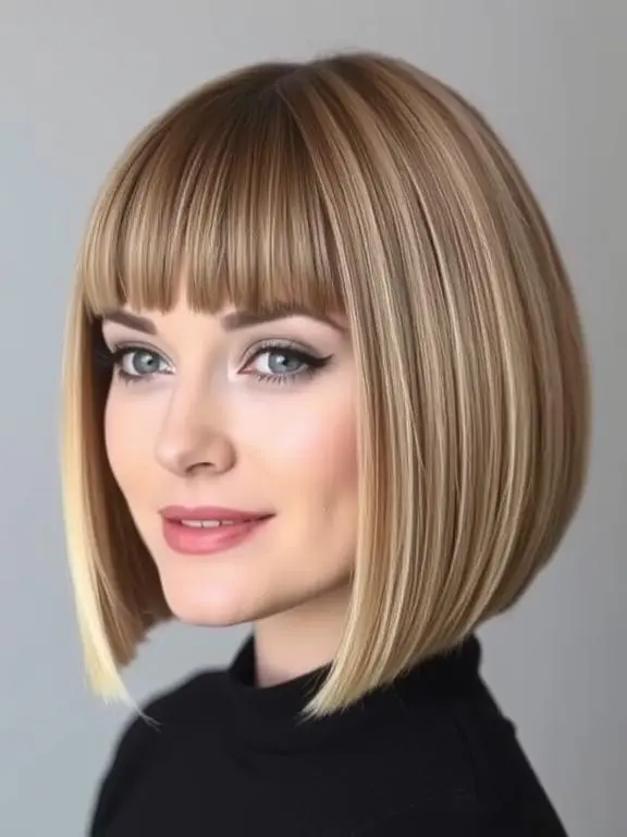 20 Stunning Hairstyles for Thin Fine Hair: Ideas to Boost Volume and Texture 4 Blunt cut bob for thickening effect.
