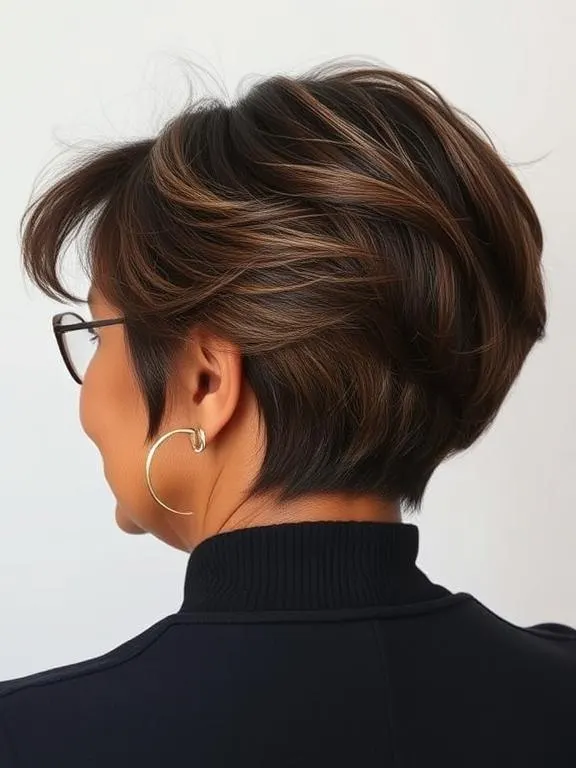23 Stunning Bob Hairstyles for Older Black Women: From Classic to Modern, Textured to Elegant 4 Stacked Bob with Layers