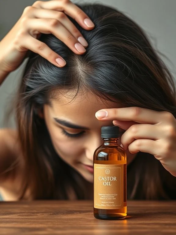 Restore Your Edges Naturally: Expert Tips for a Fuller Hairline 14 Woman massaging her edges with oil.