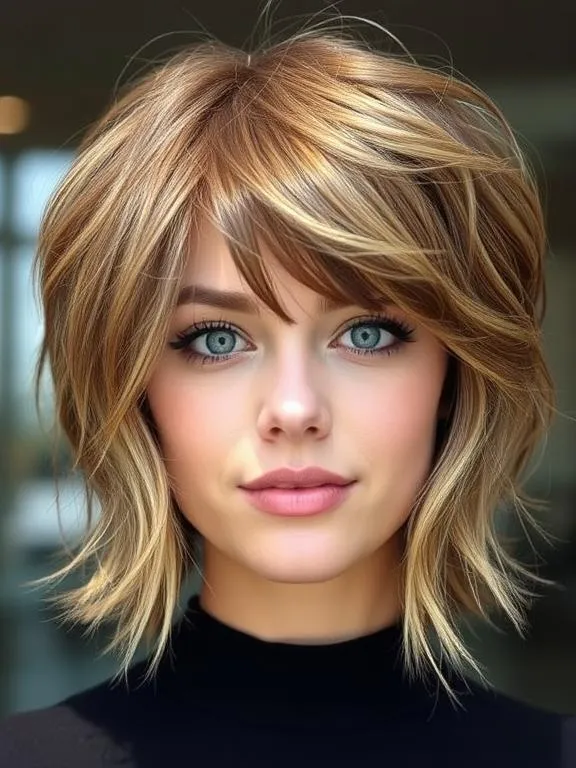 26 Stunning Choppy Bob Hairstyles for Fine Hair: Boost Volume & Texture Instantly 25 Choppy Bob with Lowlights