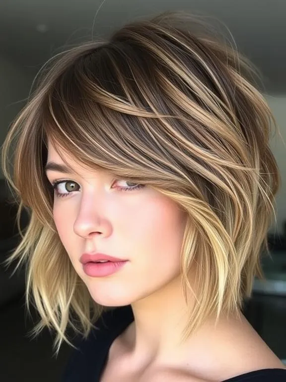 26 Stunning Choppy Bob Hairstyles for Fine Hair: Boost Volume & Texture Instantly 6 A textured choppy bob with beachy waves, frayed ends, and casual volume.