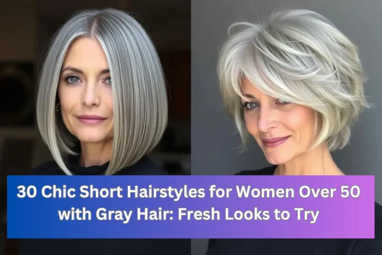 Short Hairstyles for Women Over 50 with Gray Hair