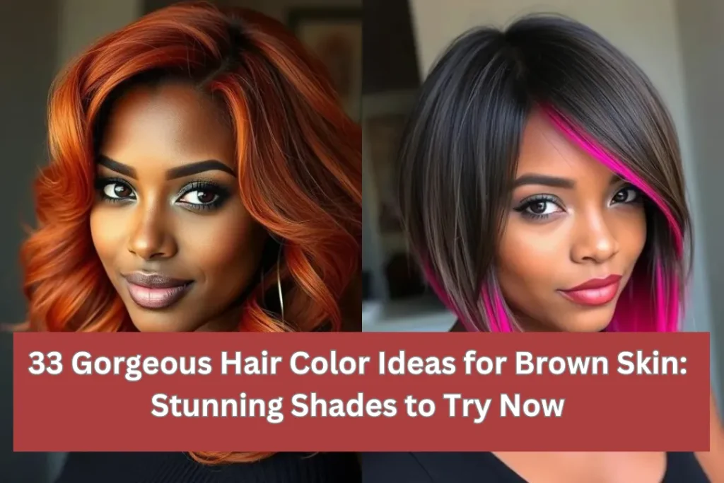 33 Gorgeous Hair Color Ideas for Brown Skin: Stunning Shades to Try Now 1 hair color ideas for brown skin