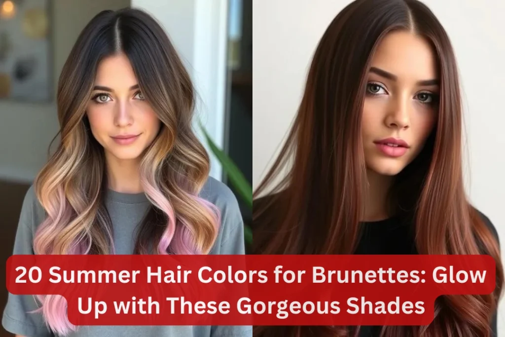 20 Summer Hair Colors for Brunettes: Glow Up with These Gorgeous Shades 1 Summer Hair Colors for Brunettes