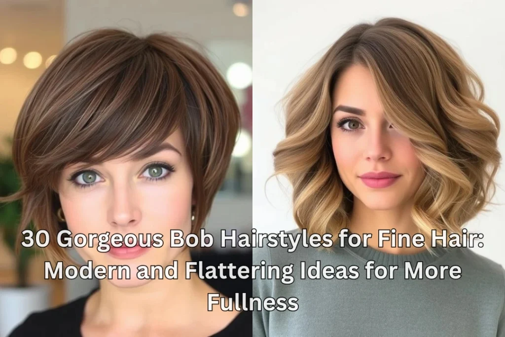 30 Gorgeous Bob Hairstyles for Fine Hair: Modern and Flattering Ideas for More Fullness 1 30 Gorgeous Bob Hairstyles for Fine Hair