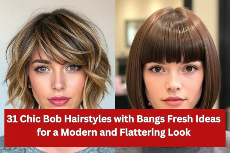 31 Chic Bob Hairstyles with Bangs