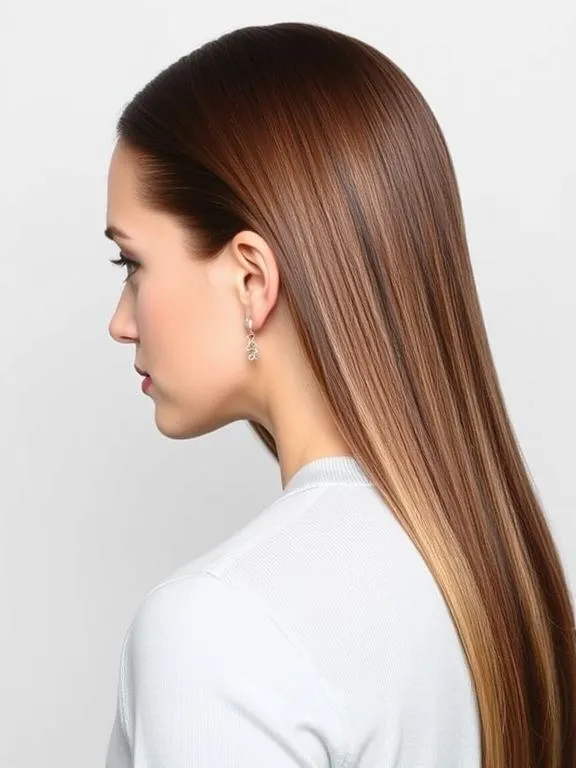 30 Gorgeous Straight Hairstyles: Chic and Effortless Ideas for a Polished Look 13 Slicked-Back Straight Hair