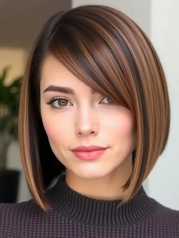 30 Gorgeous Straight Hairstyles: Chic and Effortless Ideas for a Polished Look 26 Sleek Bob with Middle Part
