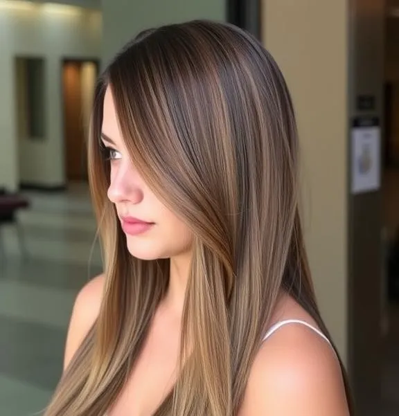 30 Gorgeous Straight Hairstyles: Chic and Effortless Ideas for a Polished Look 4 Side-parted straight hair