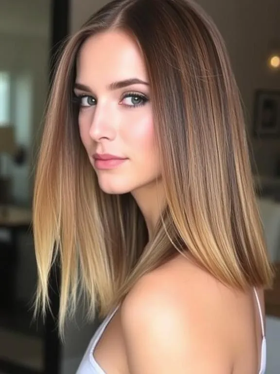 30 Gorgeous Straight Hairstyles: Chic and Effortless Ideas for a Polished Look 8 Straight Hair with Tucked Ends
