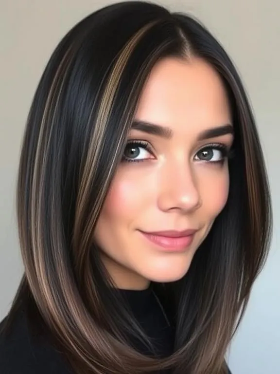 33 Inspiring Black Hair with Brown Highlights Ideas 11 Ash Brown Highlights