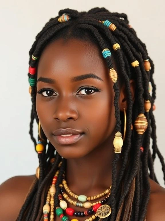 25 Spring Protective Hairstyles for Black Women: Stay Stylish & Healthy 46 Traditional Locs with Accessories