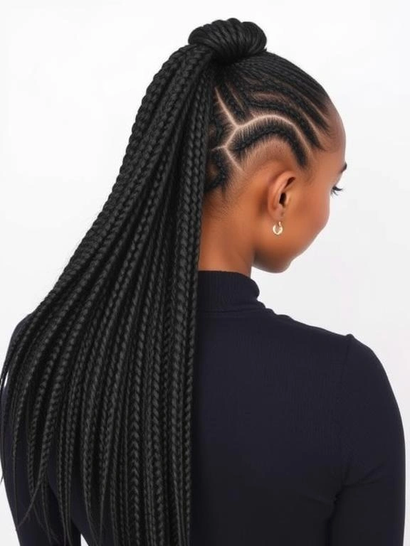 25 Spring Protective Hairstyles for Black Women: Stay Stylish & Healthy 32 Cornrow Ponytail