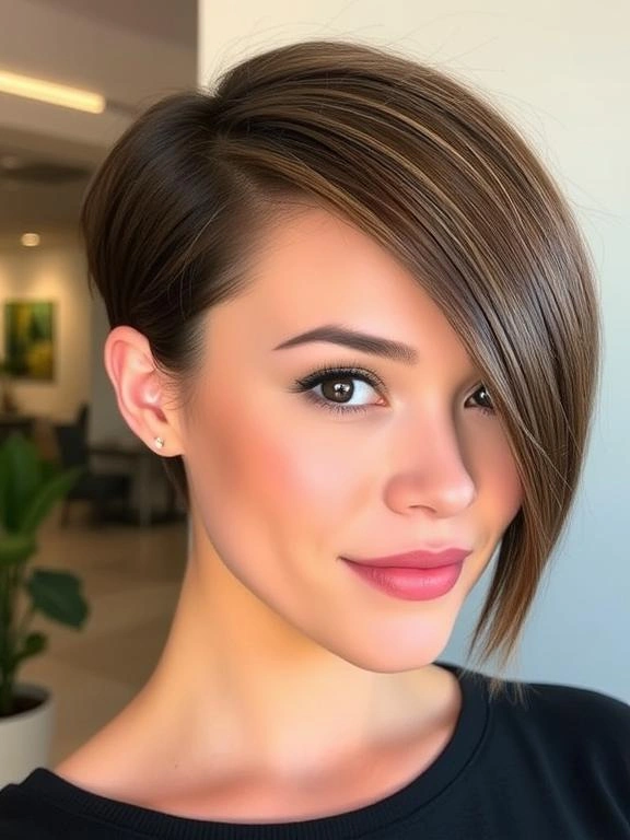 27 Summer Hairstyles for Short Hair: Effortless and Stylish Looks for Warm Days 22 Polished Side Part