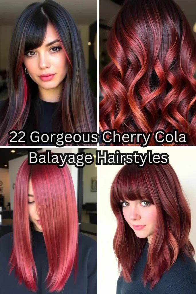 22 Gorgeous Cherry Cola Balayage Hairstyles to Give Depth and Drama to Your Locks 24 25 10