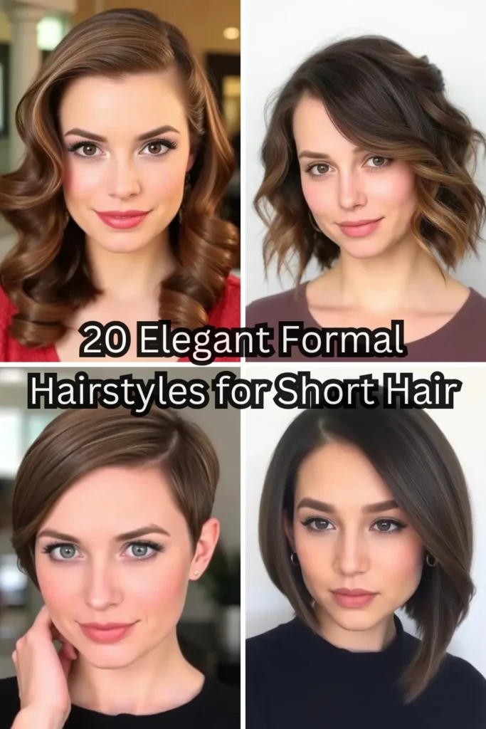 20 Elegant Formal Hairstyles for Short Hair: Stunning Looks for Every Occasion 1 25 3 1