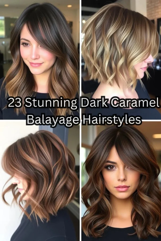 23 Stunning Dark Caramel Balayage Hairstyles to Give Depth and Dimension to Your Locks 1 25 7