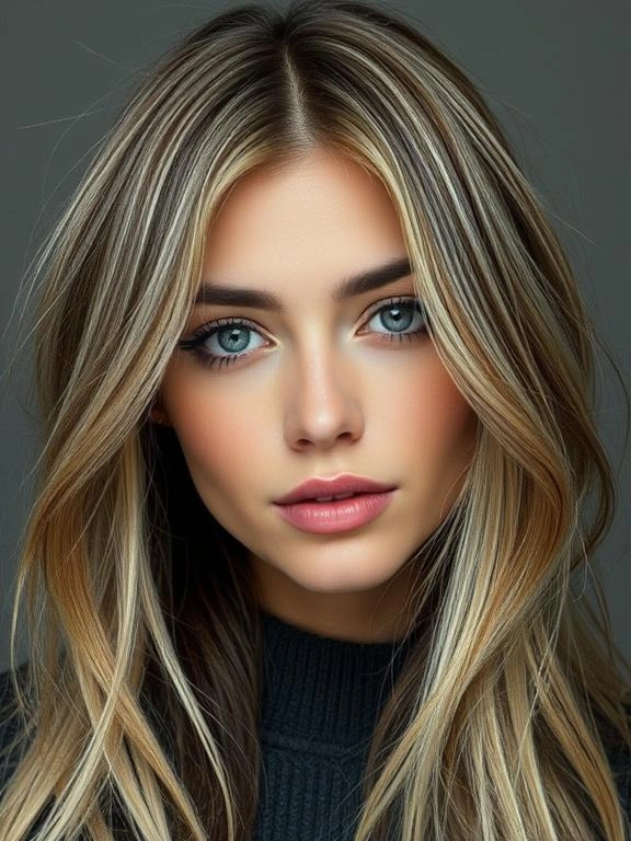 27 Chic Brown Hair with Silver Highlights Ideas for a Fresh and Stylish Look 22 Light Golden Brown with Subtle Silver Streaks