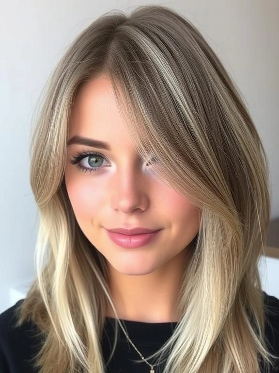 27 Chic Brown Hair with Silver Highlights Ideas for a Fresh and Stylish Look 25 Sandy Brown Hair with Face-Framing Silver Highlights