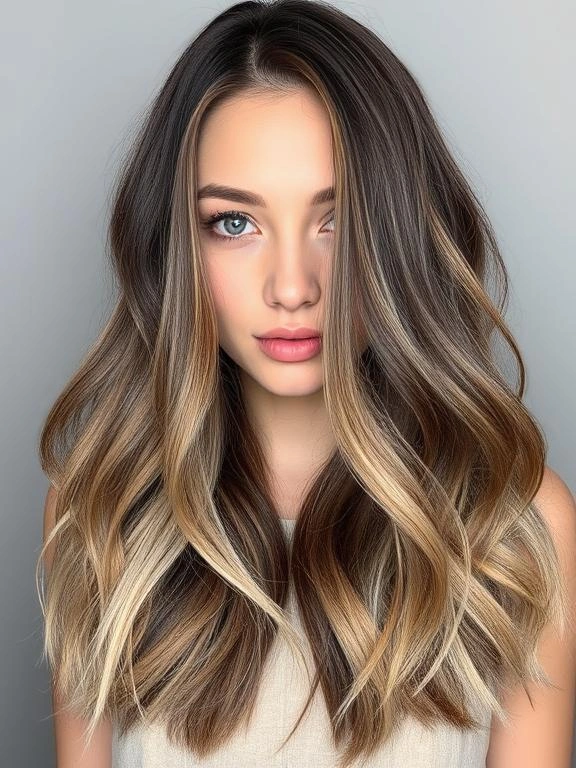 27 Chic Brown Hair with Silver Highlights Ideas for a Fresh and Stylish Look 8 Chestnut Brown with Frosted Silver Tips