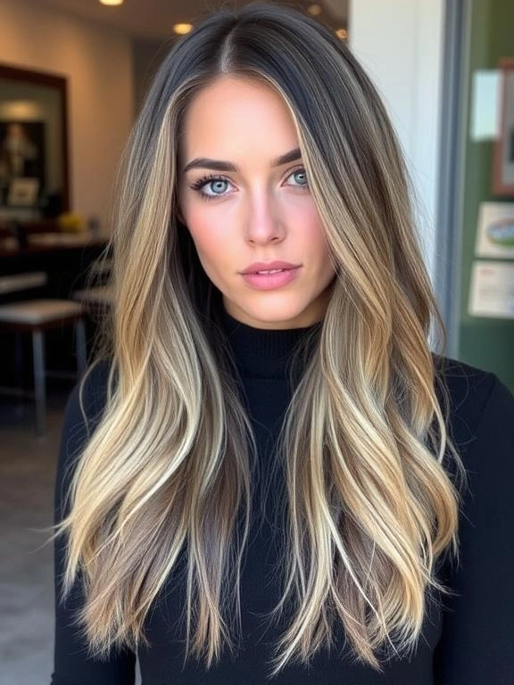 27 Chic Brown Hair with Silver Highlights Ideas for a Fresh and Stylish Look 9 Caramel Brown with Silver Touches