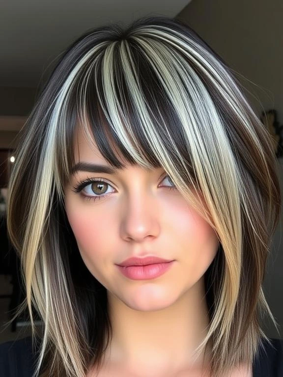 25 Gen Z-Approved Hairstyles for a Trendy Look 6 chunky Highlights
