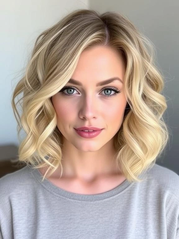 31 Modern Blonde Bob Hairstyles to Elevate Your Look 17 Blonde Bob with Soft Curls