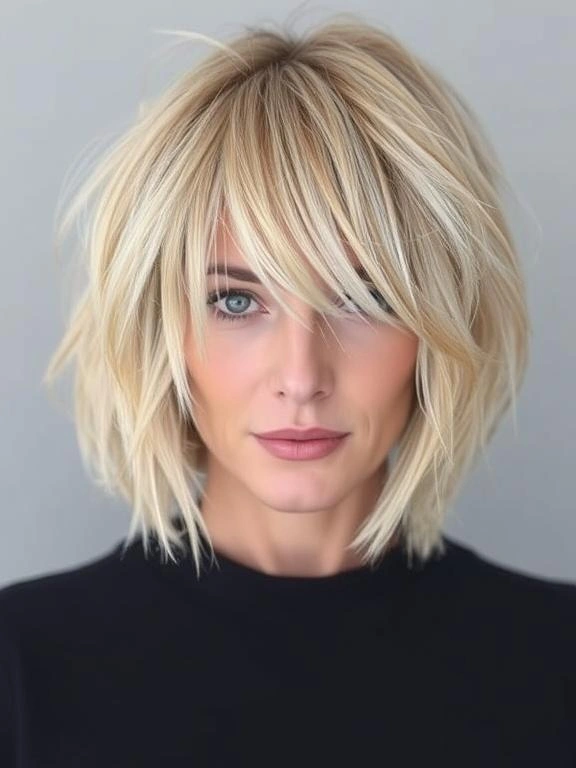 31 Modern Blonde Bob Hairstyles to Elevate Your Look 3 textured Blonde Bob