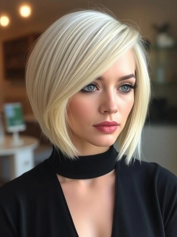 31 Modern Blonde Bob Hairstyles to Elevate Your Look 22 Inverted Blonde Bob